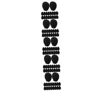 PACKOVE 5 Series Adhesivos Para Antideslizante Apoyo De Talón De Gel Agarres Antideslizantes Para Zapatos De Zapatos De Tacón Alto Resina De Vinilo Negro 10 Pares*5