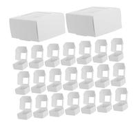 PACKOVE 50 Piezas Cajas Pequeñas de Cartón para Embalaje con Ventana Transparente para Elaborar Jabón Casero Cajas de Regalo para Fiestas de Unidades