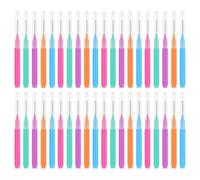 PACKOVE 50 Piezas Cepillo Interdental Palillo de Dientes Hilo Dental Limpieza Interdental Mango Recto y Cerdas Suaves para Uso en Casa y Viaje