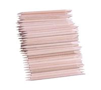 PACKOVE 500piezas Pinchos De Madera Para Palitos De Madera Para Uñas Aplicadores De Cera De Doble Punta Para Manicura y Pedicura