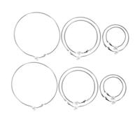 PACKOVE 5pares Pendientes Exagerados Personalizados Circulares De Joyas Colgantes De Metal Chapado Aros Geométricos Únicos Para Fiestas y Espectáculos