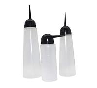 PACKOVE 5piezas Bote de Champú de Botella de Tinte Cabello Contenedor de Tinte Recargable Boquilla Oblicua para Uso Salón de Peluquería