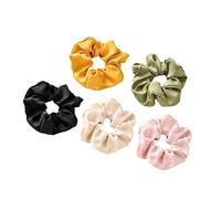 PACKOVE 5piezas Coletero De Satén Elástico Para Mujer Accesorios Cabello Para Niña De Colores Lisos Para Coleta Mixtos