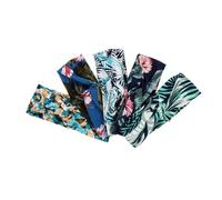 PACKOVE 5piezas Diadema Estampada Deportiva Elástica Diadema Para Hacer Ejercicio Para Yoga y Fitness Diseño Delicado Estampados