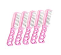 PACKOVE 5piezas Peines De Acero Antiestáticos Para Pelucas Cepillo De Acero Para Estilizar Pelucas Peines Para Cabello Liso Enredos Para Uso Diario Fiestas y Actuaciones Escenario