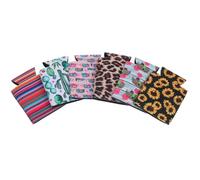 PACKOVE 6 Fundas Aislantes Térmicas para Latas de Bebidas de Neopreno, Protector de Bebidas Diseño Anti-derrame, Tamaño Estándar para Latas de Refresco, Reutilizable Color Aleatorio