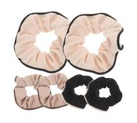 PACKOVE 6 Piezas Cuerda Cabello De Satén Coleteros Grandes Extra Para Cabello Grueso Accesorios Liga Para Mujer y Niñas Para Fiesta y Diario