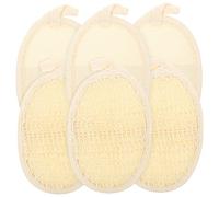 PACKOVE 6 Piezas Esponjas Exfoliantes de Luffa para Cuerpo de Almohadillas de Ducha y Prácticas para Exfoliación y Limpieza Facial para Familiar