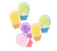 PACKOVE 6 Piezas Guante De Baño Guantes Exfoliantes Corporales Para Baño Removedor De Piel Muerta Bola Para Hombres y Mujeres Color Aleatorio