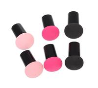 PACKOVE 6 Piezas Polvos Hongos Esponjas Maquillaje Multifunción para Base Compacto Rosa Negro