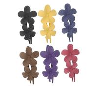 PACKOVE 6 Piezas Tocado Con Clip De Flores Palos De Pelo Para Bollos Francés Pinzas Para El Cabello De Estilo Profesional Clips Divisores De Cabello Garra Largo Pasador De Pelo Jumbo Pd