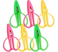 PACKOVE 6 Tijeras Mini de Bordado de Acero Inoxidable con Funda Protectora, Tijeras Multiusos para Cortar Hilo y Tela, Tamaño Compacto para Costura y Manualidades, Paquete de 3 Colores