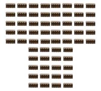 PACKOVE 60 Piezas Accesorios De Bolsa Abrazaderas De Extremos De Hebillas De Bricolaje Clips De Cintura Suministros De Bolsa De Bricolaje Clips De Extremos De Correa De Bolsa