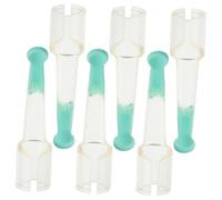 PACKOVE 6piezas Cabezas Reemplazo De Silicona Para Limpiar Oídos Accesorios Reutilizables Para Adultos y Herramientas De Eliminación De Cerumen Diseño Transparente y Duradero