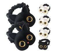 PACKOVE 6piezas Coleteros Elásticos Cabello De Gato Gomas Pelo Accesorios Cabello Para Niñas Para Peinar El El Colegio o Fiestas