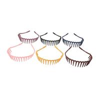 PACKOVE 6piezas Plástico Dientes Compactos Elegante Diadema para Niña y Mujer Decorativa y Exquisita para Cinta de Pelo y Banda de Cabeza