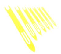 PACKOVE 7 Lanzaderas de Tejer Redes de Pesca de Plástico Duradero, Tamaños Variados, Herramienta Práctica para Reparación de Redes y Salabre en Pesca Deportiva