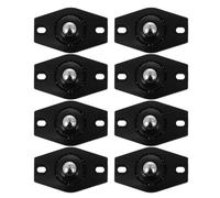 PACKOVE 8 Mini Ruedas Giratorias Movilidad Suave Autoadhesivas Plástico y Acero Cojinetes de Bolas para Muebles para Organización del Hogar y Proyectos DIY
