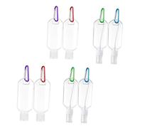 PACKOVE 8 Piezas Botellas de Viaje Vacías con Hebillas Botellas Prueba de Fugas de Viaje y Contenedor de Color Aleatorio