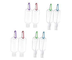 PACKOVE 8 Piezas Botellas de Viaje Vacías con Hebillas Botellas Prueba de Fugas de Viaje y Contenedor de Color Aleatorio