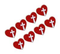 PACKOVE 8 Piezas Broche de Aleación Forma para Servicio Comunitario y Uso en Iglesia o Funeral, Accesorio Decorativo para Mujeres y Colaboradores