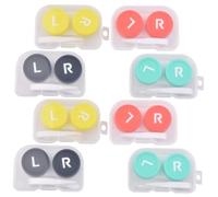 PACKOVE 8piezas Estuche para Lentes De Contacto Unidades Estuche De Viaje para Guardar Lentes De Contacto Porta De Reemplazable para Viajeros y Cuidado De