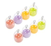 PACKOVE 8piezas Estuches Para Huevos De Maquillaje Prácticos y Duraderos Para Organizar Esponjas Cosméticas Fácil De Abrir y Cerrar