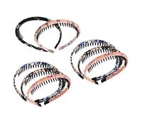 PACKOVE 8piezas Peine Con Banda Cabello Diademas Dentadas Para Lavarse La Cara Aros Dentados Para Mujer