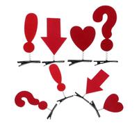 PACKOVE 8piezas Pinzas para Cabello para Mujer Lindas Pequeñas con Divertidos Diseños de Signos de Puntuacion Accesorios Creativos para Cabello para Toque de Personalidad Tu Look