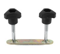 PACKOVE Abrazadera Portaequipajes de Techo de Coche, Metal | Montaje Seguro para Barras Transversales Suv y Furgoneta, Uso en Viaje y Transporte, Diseño Minimalista