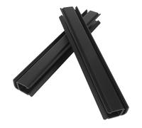 PACKOVE Abrazaderas para Parabrisas de Carrito de Golf, Diseño Ligero y Plástico Negro, Soporte Seguro para Paneles de Vidrio en Uso Exterior, Paquete de 1 Par
