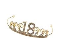 PACKOVE Accesorio De Tiara De Gemas De Imitación Para Decoración De Tarta De Fiesta De Cristal