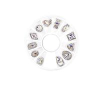 PACKOVE Accesorios para Manicura de Aleación Decoración de Uñas con Remaches y Pegatinas Artísticas para Uñas para Diseño Diy y Embellecimiento Versátil