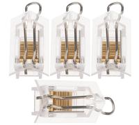 PACKOVE Accesorios para Persianas de Lamas Cierre de Cuerda, 4 Piezas de Fijación para Cordón de Persiana, Mecanismo Duradero para Control de Luz y Privacidad