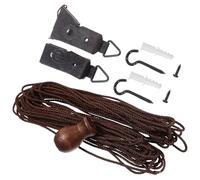 PACKOVE Accesorios para Persianas Enrollables Cuerda y Herrajes, Kit de Instalación para Cortinas en Ventanas de Casas y Oficinas, Plástico Ligero