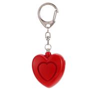 PACKOVE Alarma Personal Portátil para Mujeres en Forma de Corazón con Luces Led, Plástico Resistente y 3 Baterías Lr44 Incluidas para Reacciones Alérgicas y Turnos Nocturnos
