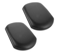 PACKOVE Almohadilla de Esponja Negra para Pantorrillas y Reposapiernas Soporte Acolchado Fácil de Instalar y Desmontar para Silla de Ruedas para Usuarios en Hospital y Viaje