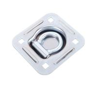 PACKOVE Anclajes de Amarre Anillo en D para Camiones y Furgonetas, Sistema de Resorte Integrado, Montaje Empotrado de Gran Tamaño, Gancho de Carga Resistente para Uso en Transporte