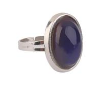 PACKOVE Anillo de Dedo Ovalado Ajustable de Aleación Que Cambia de Color, Diseño Vintage Delicado para Hombres y Mujeres, Adecuado para Uso Diario y Expresar Emociones
