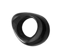 PACKOVE Anillo De Masaje De Cuerno De Buey Negro, Herramienta De Pedicura Creativa Portátil, Superficie Suave Para Exfoliación, Uso Salones y Cuidado De Pies, Masaje Para Pies y Antebrazo