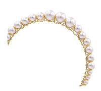 PACKOVE Aro Cabello De Novia Diadema De Perlas Mano Adorno Pelo Mujer Perlas Pelo