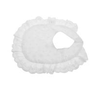 PACKOVE Baberos Unisex de Algodón Blanco para Bebés Diseño en Forma, Protección Confiable Saliva y Mantén la Ropa Seca Ocasión