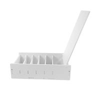 PACKOVE Bandeja Organizadora de Billetes de Plástico PVC Tapa, Caja 6 Compartimentos para Recibos, Organizador para Escritorio y Comercio