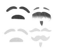 PACKOVE Barba Postiza de Mascarada Bigote Falso Realista Barba Adhesiva para Disfraz de Halloween Accesorio de Fiesta para Adultos