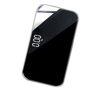 PACKOVE Báscula Electrónica Portátil Recargable Espejo, Mini Báscula de Peso Corporal Precisa Sensor de Alta Precisión y Diseño Compacto Hogar y Viajes