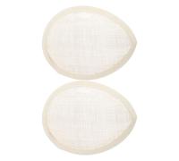 PACKOVE Base para Tocado de Sombrero de Mujer 2 Piezas, Malla de Lino Transpirable Forma de Lágrima 14x10 Cm, Accesorio para DIY Bodas Fiestas Religiosas, Soporte para Fascinador Sinamay