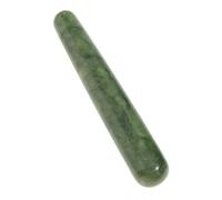PACKOVE Bastón Masaje Jade Auténtico Portátil Alivia Tensión y Con Puntos Acupunturales Suave y Cómodo Para Cuerpo Pies y Rostro Regalo Para Mujer