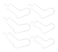 PACKOVE bloques de media, bloqueadores de calcetines para tejer, estirador de calcetines, acero inoxidable, 6 piezas, ajuste, secado, exhibición en retail