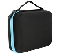 PACKOVE Bolsa De Aceites Esenciales a Prueba De Golpes para Viaje, Caja De Transporte 30 Espacios, Tamaño Compacto, Color Azul, Almacenamiento Seguro para Botellas De 5ml/10ml/15ml