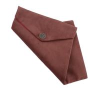 PACKOVE Bolsa de Escrituras Sagradas, Bolsa para Libros Bíblicos, Tela de Pana, Gran Capacidad, Color Café, Protege las Escrituras del Polvo, Estilo Chino